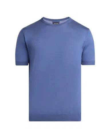 Giorgio Armani Men's Silk & Cotton T-Shirt | Thumbnail 1