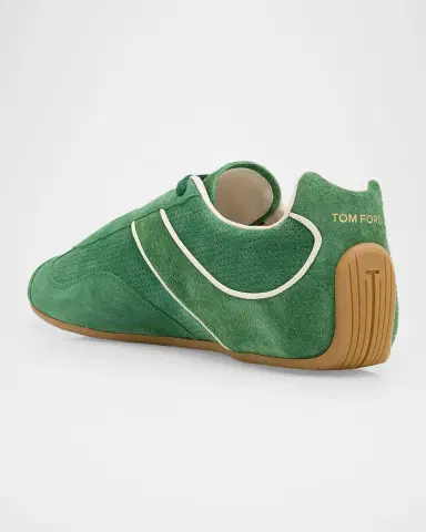 Tom Ford Men's Suede Low-Top Sneakers | Thumbnail 2