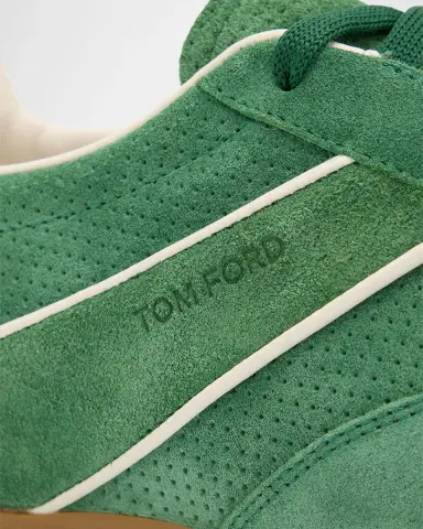 Tom Ford Men's Suede Low-Top Sneakers | Thumbnail 3