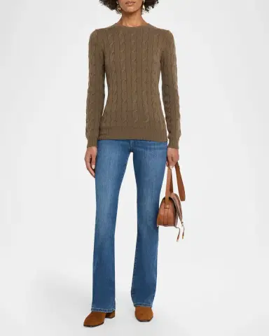 Ralph Lauren Collection Cable-Knit Stretch Silk Sweater | Thumbnail 2 Ralph Lauren Collection Cable-Knit Stretch Silk Sweater | Thumbnail 2