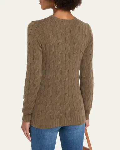 Ralph Lauren Collection Cable-Knit Stretch Silk Sweater | Thumbnail 3 Ralph Lauren Collection Cable-Knit Stretch Silk Sweater | Thumbnail 3