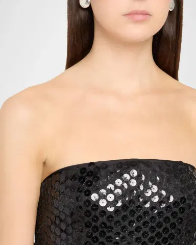 Ramy Brook Angel Strapless Sequin A-Line Gown | Thumbnail 5