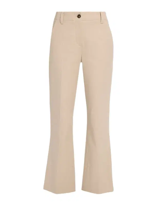 Brunello Cucinelli Cotton Twill Kickflare Ankle Pants