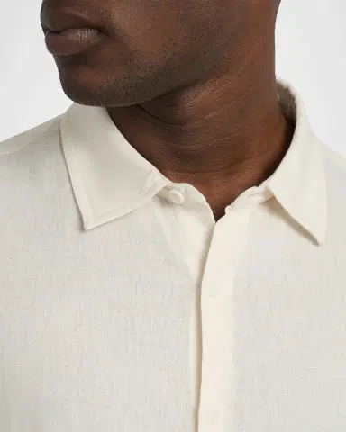 Onia Men's Linen and Viscose Button-Down Shirt | Thumbnail 5