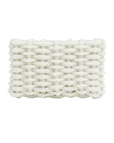 Simkhai Morgan Pearlescent-Woven Clutch | Thumbnail 1 Simkhai Morgan Pearlescent-Woven Clutch | Thumbnail 1