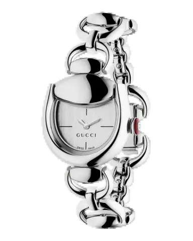 Gucci Horsebit Silvered Dial Bracelet Strap Watch, 27x23mm | Thumbnail 2
