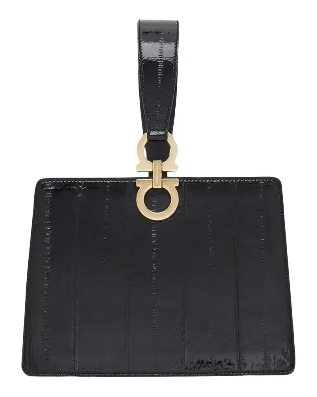 Ferragamo Mini Eel Leather Clutch