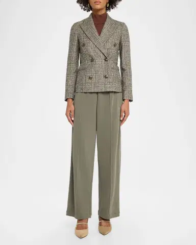 Brunello Cucinelli Double-Breasted Prince Of Wales Tailored Jacket | Thumbnail 2 Brunello Cucinelli Double-Breasted Prince Of Wales Tailored Jacket | Thumbnail 2