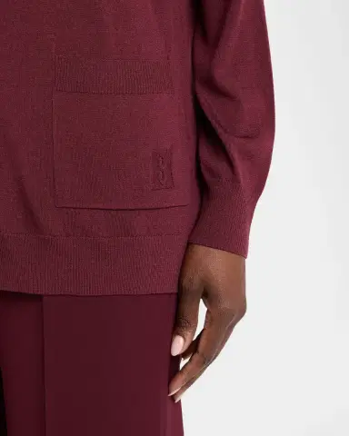 Lafayette 148 New York Button-Front Merino Wool Cardigan | Thumbnail 5