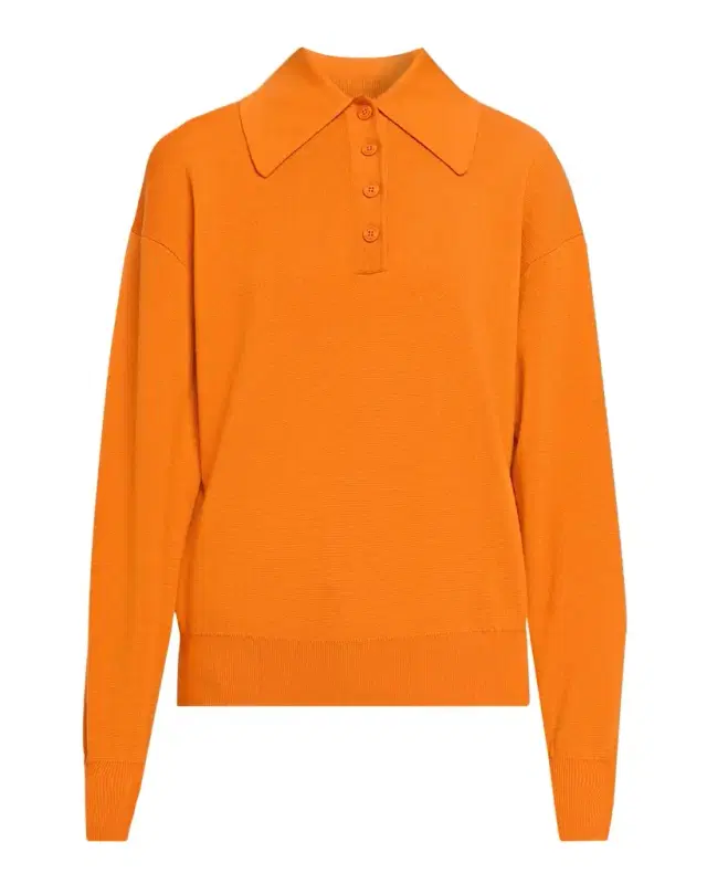 ALÉMAIS Claudia Tangerine Knit Polo