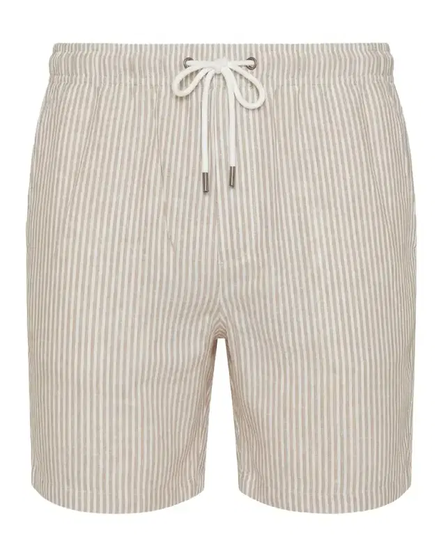 Onia Men's Pinstripe Drawstring Shorts