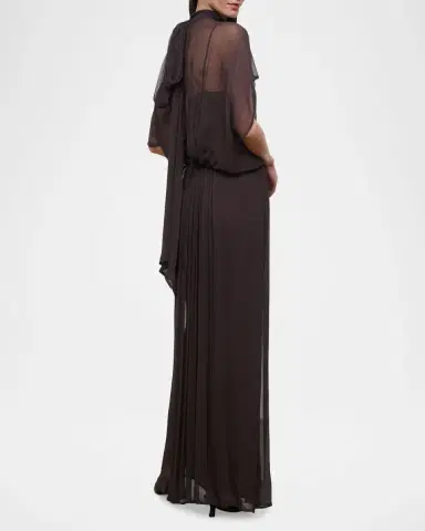 Staud Viviana Chiffon Maxi Dress | Thumbnail 3 Staud Viviana Chiffon Maxi Dress | Thumbnail 3