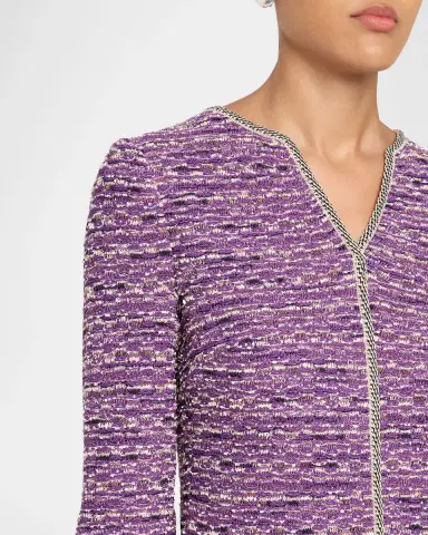 Misook Lurex Eyelash Ribbon Knit Sheath Dress | Thumbnail 5