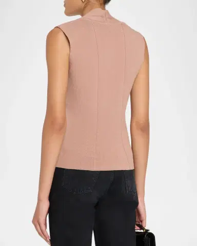 Misook Princess Seam V-Neck Tank Top | Thumbnail 3
