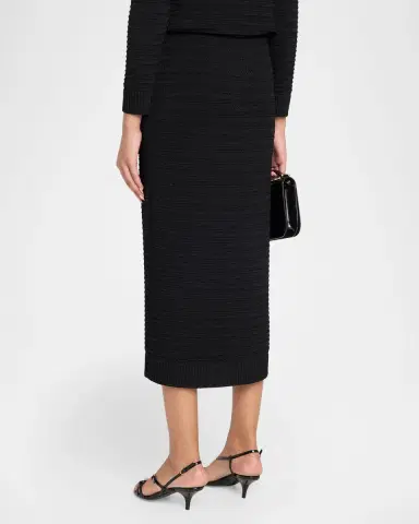 Misook Monochromatic Ottoman Knit Maxi Skirt | Thumbnail 3 Misook Monochromatic Ottoman Knit Maxi Skirt | Thumbnail 3