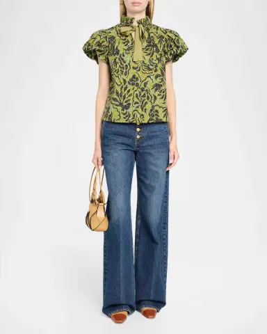 Ulla Johnson Estela Batik Floral Blouse | Thumbnail 2