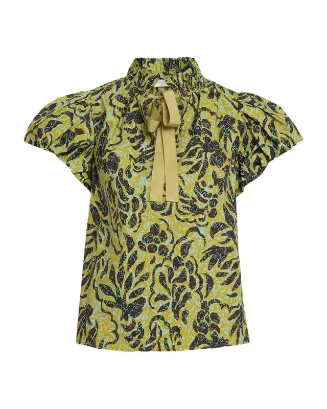 Ulla Johnson Estela Batik Floral Blouse