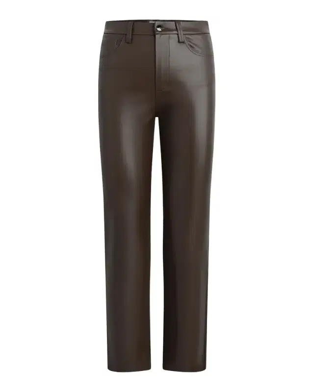 Joe 's Jeans The Lyra Faux Leather Slim-Leg Ankle Crop Pants