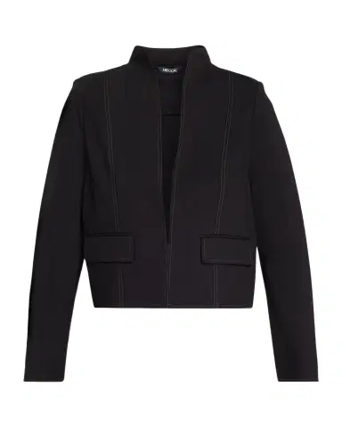 Misook LuxeStretch Contrast Stitch Ponte Jacket | Thumbnail 1 Misook LuxeStretch Contrast Stitch Ponte Jacket | Thumbnail 1