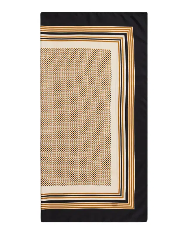 A.L.C. Albers Print Silk Scarf