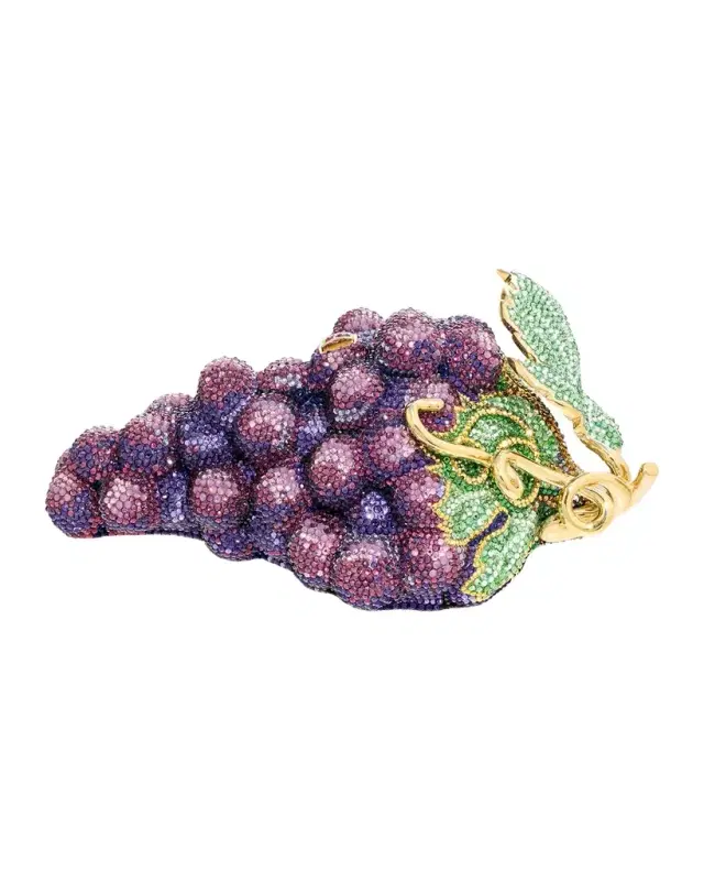 Judith Leiber Couture Crystal Grapes Clutch Bag