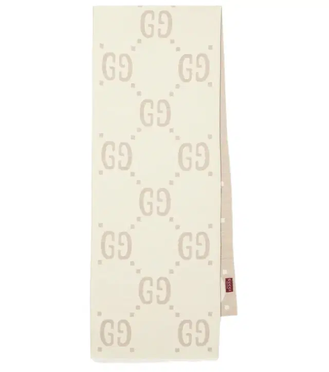 Gucci GG wool and silk scarf