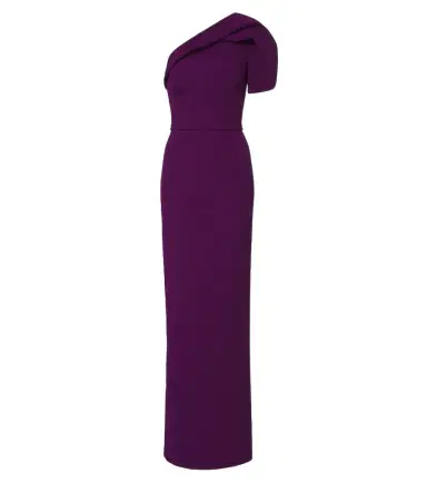 Safiyaa Millie belted crêpe gown | Thumbnail 1