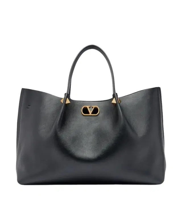 VLogo Signature Large leather tote bag