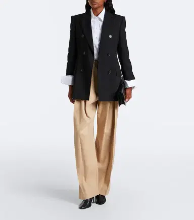 Sportmax Pleated cotton-blend wide-leg pants | Thumbnail 5 Sportmax Pleated cotton-blend wide-leg pants | Thumbnail 5