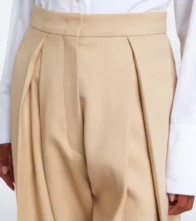 Sportmax Pleated cotton-blend wide-leg pants | Thumbnail 6 Sportmax Pleated cotton-blend wide-leg pants | Thumbnail 6