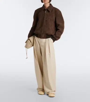Bottega Veneta Intrecciato suede blouson jacket | Thumbnail 5