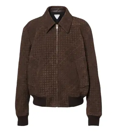 Bottega Veneta Intrecciato suede blouson jacket | Thumbnail 1