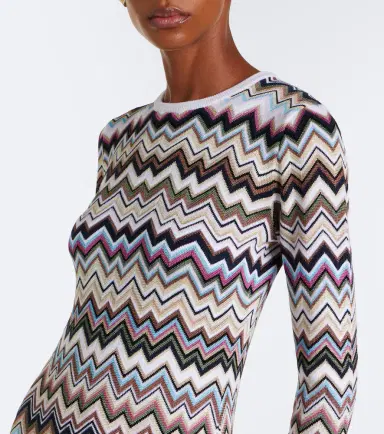Missoni Zigzag knitted wool-blend midi dress | Thumbnail 3