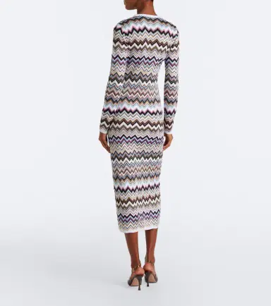 Missoni Zigzag knitted wool-blend midi dress | Thumbnail 5