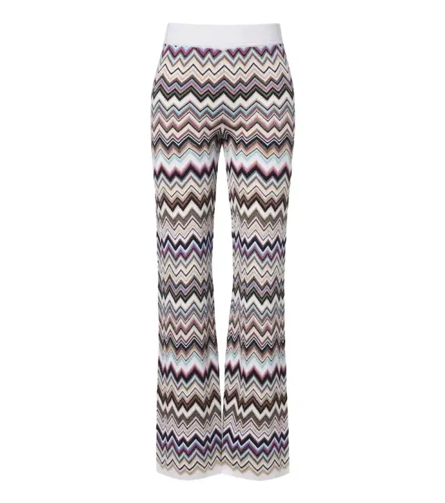 Missoni Zigzag knitted wide-leg pants