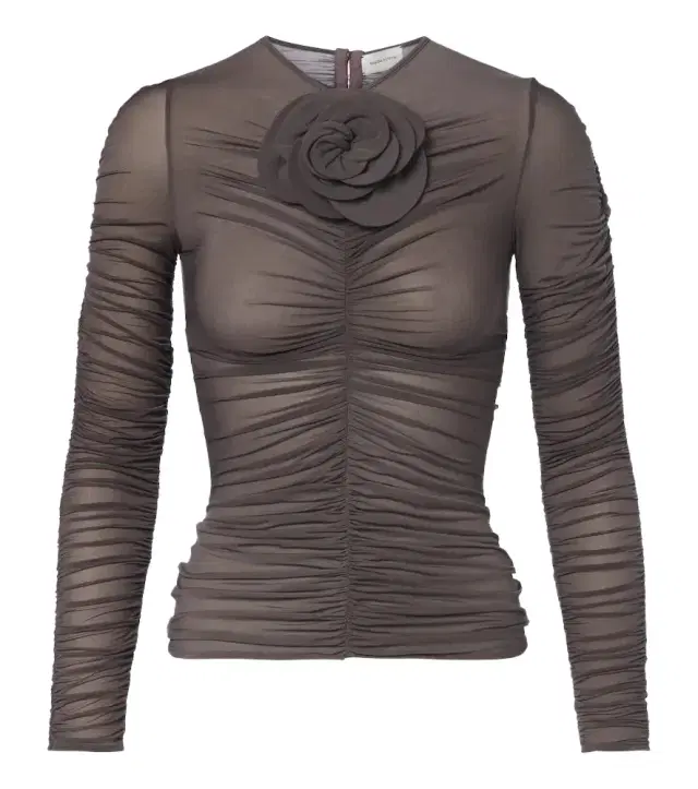 Magda Butrym Floral-appliqué ruched top