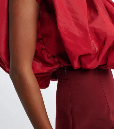 Magda Butrym Draped silk-blend minidress | Thumbnail 2 Magda Butrym Draped silk-blend minidress | Thumbnail 2
