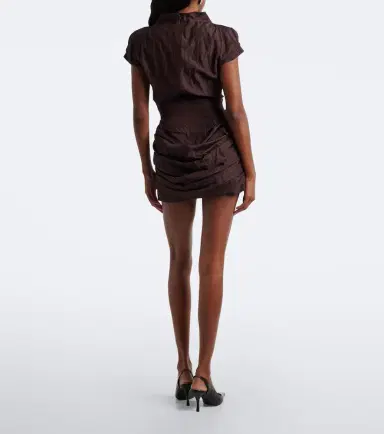 Magda Butrym Draped cotton-blend minidress | Thumbnail 4