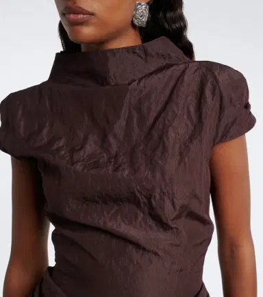 Magda Butrym Draped cotton-blend minidress | Thumbnail 5