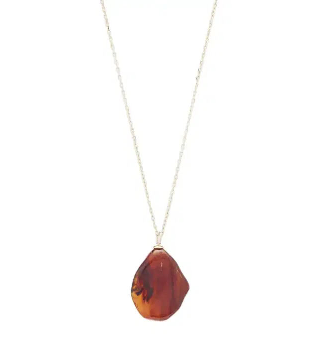 Victoria Beckham Ambra gold-plated pendant necklace