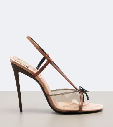 Saint Laurent Jean TPU and leather slingback sandals | Thumbnail 3 Saint Laurent Jean TPU and leather slingback sandals | Thumbnail 3