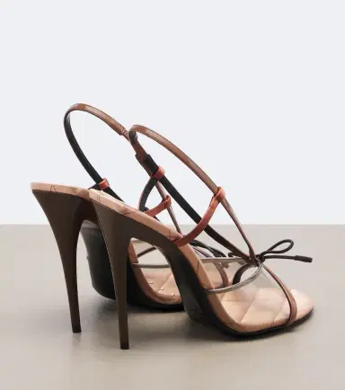 Saint Laurent Jean TPU and leather slingback sandals | Thumbnail 4 Saint Laurent Jean TPU and leather slingback sandals | Thumbnail 4