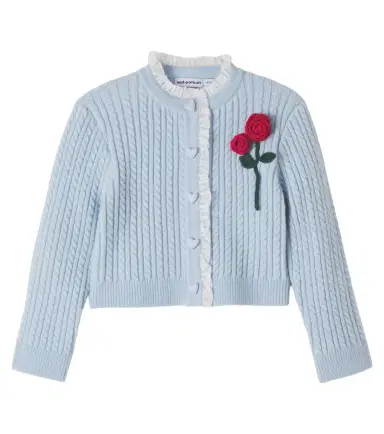 Self-Portrait Kids Ruffled cardigan | Thumbnail 1