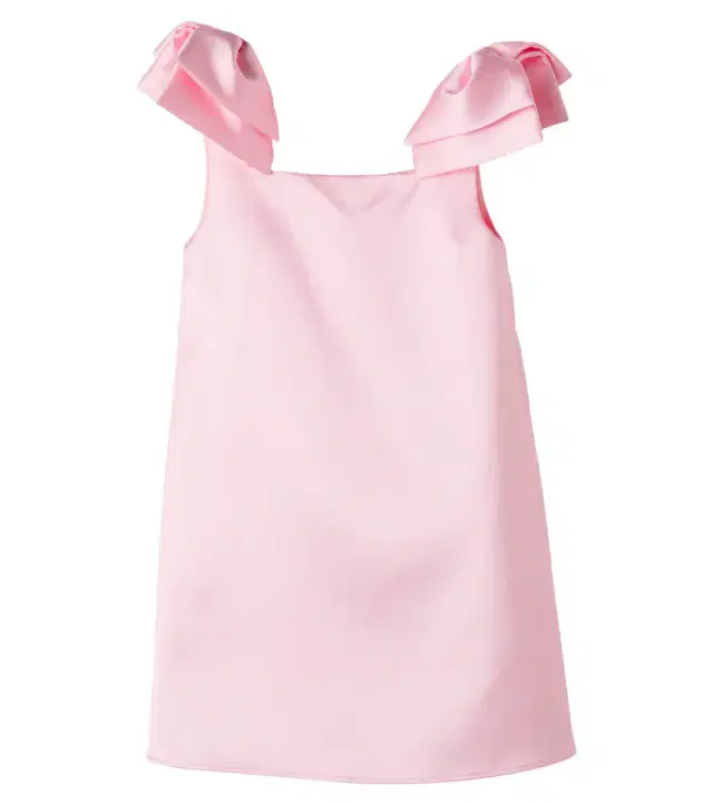 Self-Portrait Kids Bow-detail satin dress