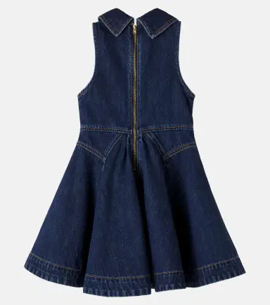 Self-Portrait Kids Denim dress | Thumbnail 2