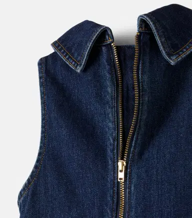 Self-Portrait Kids Denim dress | Thumbnail 3