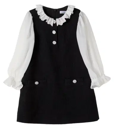 Self-Portrait Kids Embellished tweed dress | Thumbnail 1