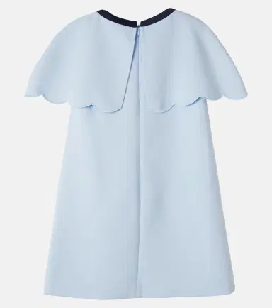 Self-Portrait Kids Broderie anglaise caped crêpe dress | Thumbnail 2