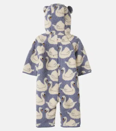 Konges Slojd Konges Sløjd Baby Jody hooded printed teddy onesie | Thumbnail 2