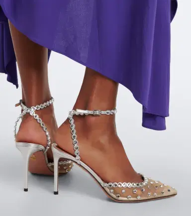 Aquazzura Tequila embellished mesh pumps | Thumbnail 6